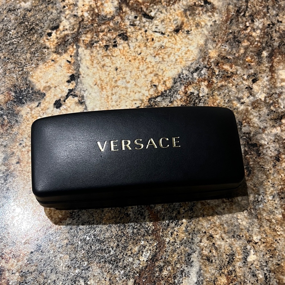 Versace Black Case with Gold Logo
